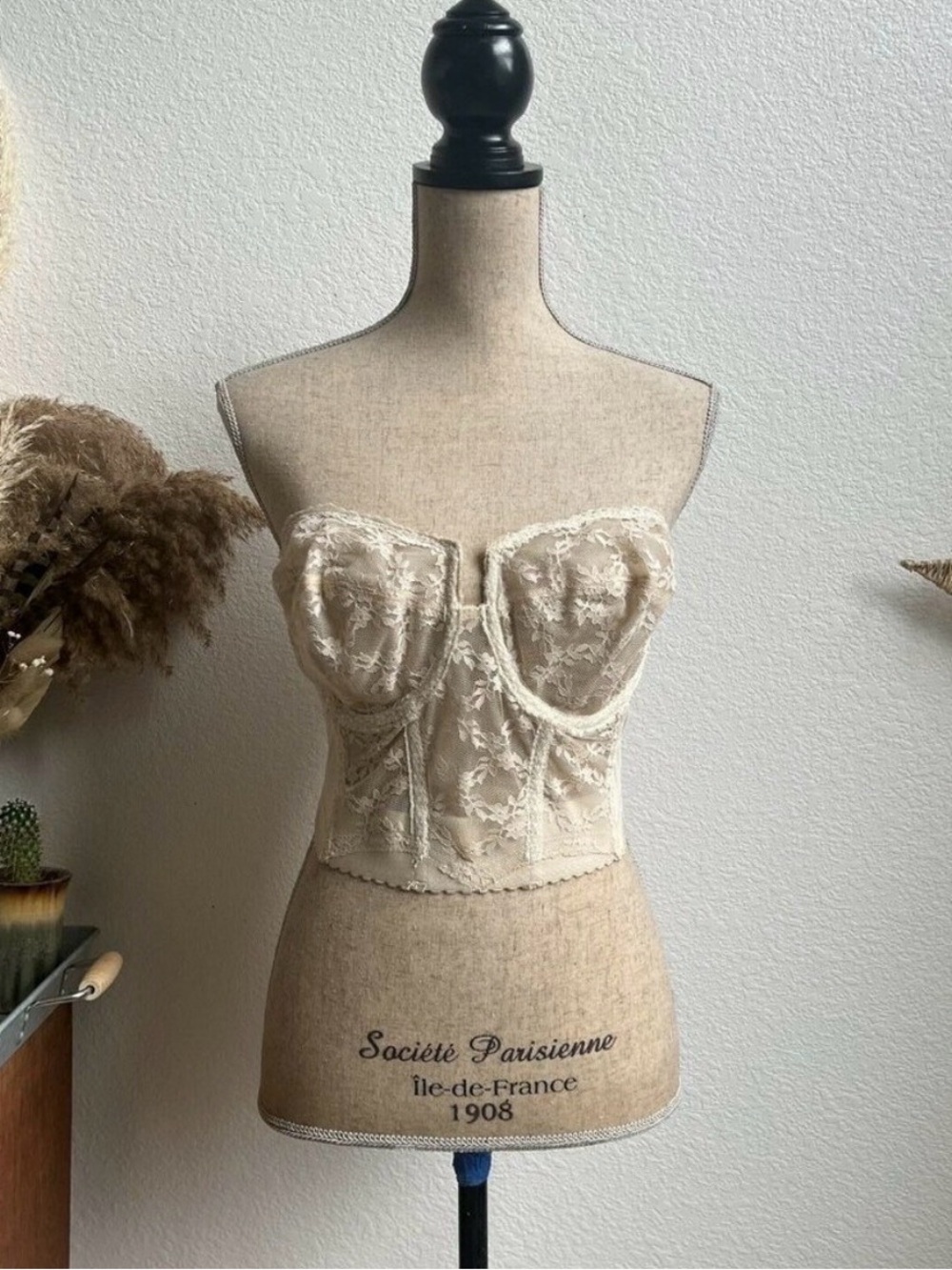 Vintage Women’s 70’s Strapless Backless‎ Bustier Nude Bra By Young Smoothie 36D